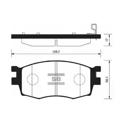 Колодки тормозные Sangsin Brake SP1186 Передние