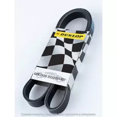 Ремень поликлиновой 6PK1100 Citroen Jumper I 94-; Fiat Ducato II 94-; Peugeot Boxer I 94- - Dunlop арт. 6PK1100
