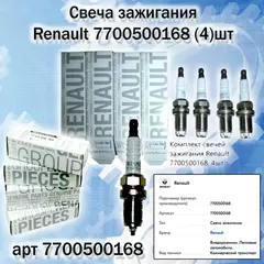 Свеча зажигания Renault 7700500168