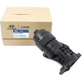 Фильтр масляный ДВС с кронштейном для Hyundai Palisade 2019-2022, Grand Santa Fe 2013-2018, Kia Sorento 2009-2020 / арт. 263003CAB1 / бренд MOBIS