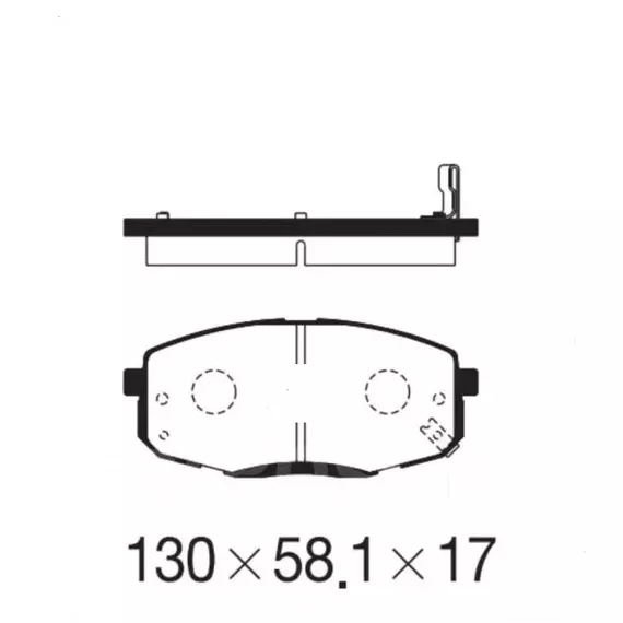 Колодки тормозные Hyundai-KIA 581011HA10