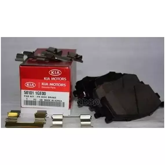 Колодки тормозные Hyundai-KIA 581011GE00 Внутри, Слева