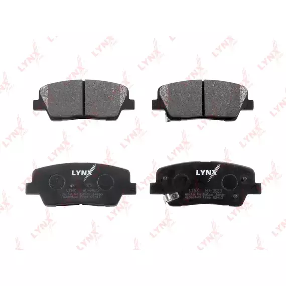 LynxAuto BD3623 Дисковые тормозные колодки, задние Hyundai SANTA FE II (CM) 06-12 / Kia SORENTO II (XM) 09-