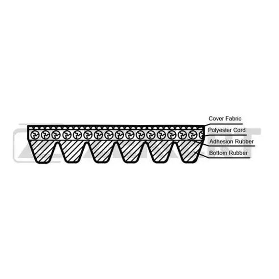 Поликлиновой ремень Zekkert KR-6PK2475 - арт. KR-6PK2475