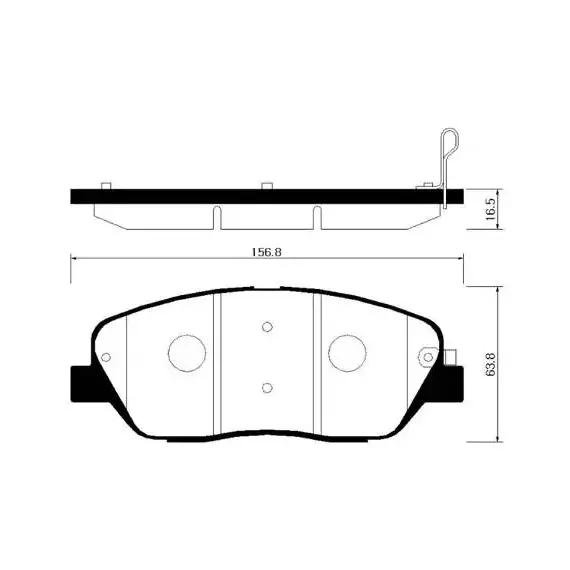 Колодки тормозные передние Hyundai Santa Fe 2, Kia Sorento XM 09-, Mohave Hsb hp1042.