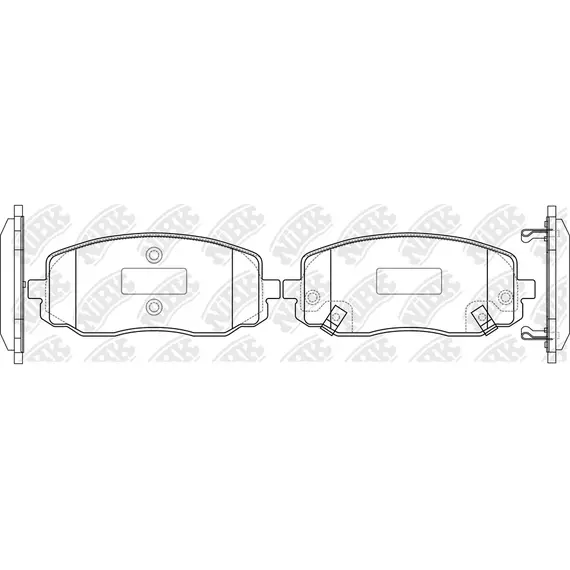 Колодки тормозные NiBK PN0438 Передние