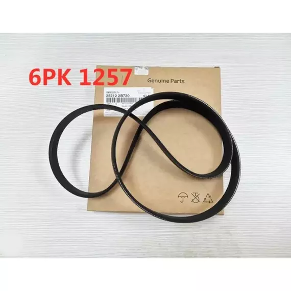 Ремень приводной общий 6PK1257 для Hyundai, Kia / арт. 252122B720 / бренд MOBIS - Hyundai-KIA арт. 252122B720