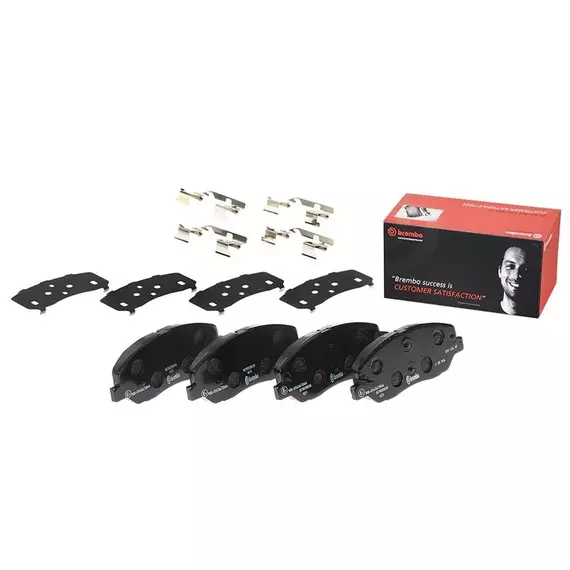 Колодки тормозные, передние BREMBO P 30 036 для SSANGYONG Actyon II, Musso, Rexton, Actyon Sports, Korando (10-) / HYUNDAI Santa Fe (04-18), Genesis / KIA Sorento (09-), Borrego