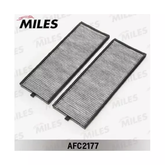 Фильтр салона MILES AFC2177 HYUNDAI ACCENT/GETZ 00- (упак.2шт.) угольный