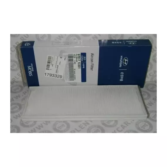 Воздушный фильтр салона (бескорпусной ко Hyundai / Kia (Mobis) 976171C001