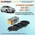 Тормозные колодки HSB HP0047 Hyundai Хундай Solaris Солярис, Kia Киа Rio Рио 2011-2017 года выпуска. Передняя ось Конвейерное качество, сделано в Корее.